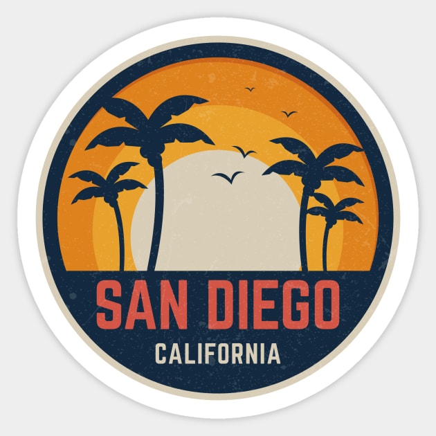 San Diego California Sticker by dk08